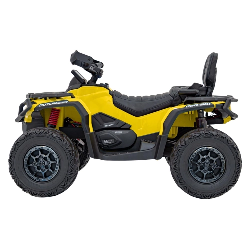 Quad na akumulator dla dzieci Can Am Outlander ATV z pilotem Żółty DK-CA005.2.4GHZ